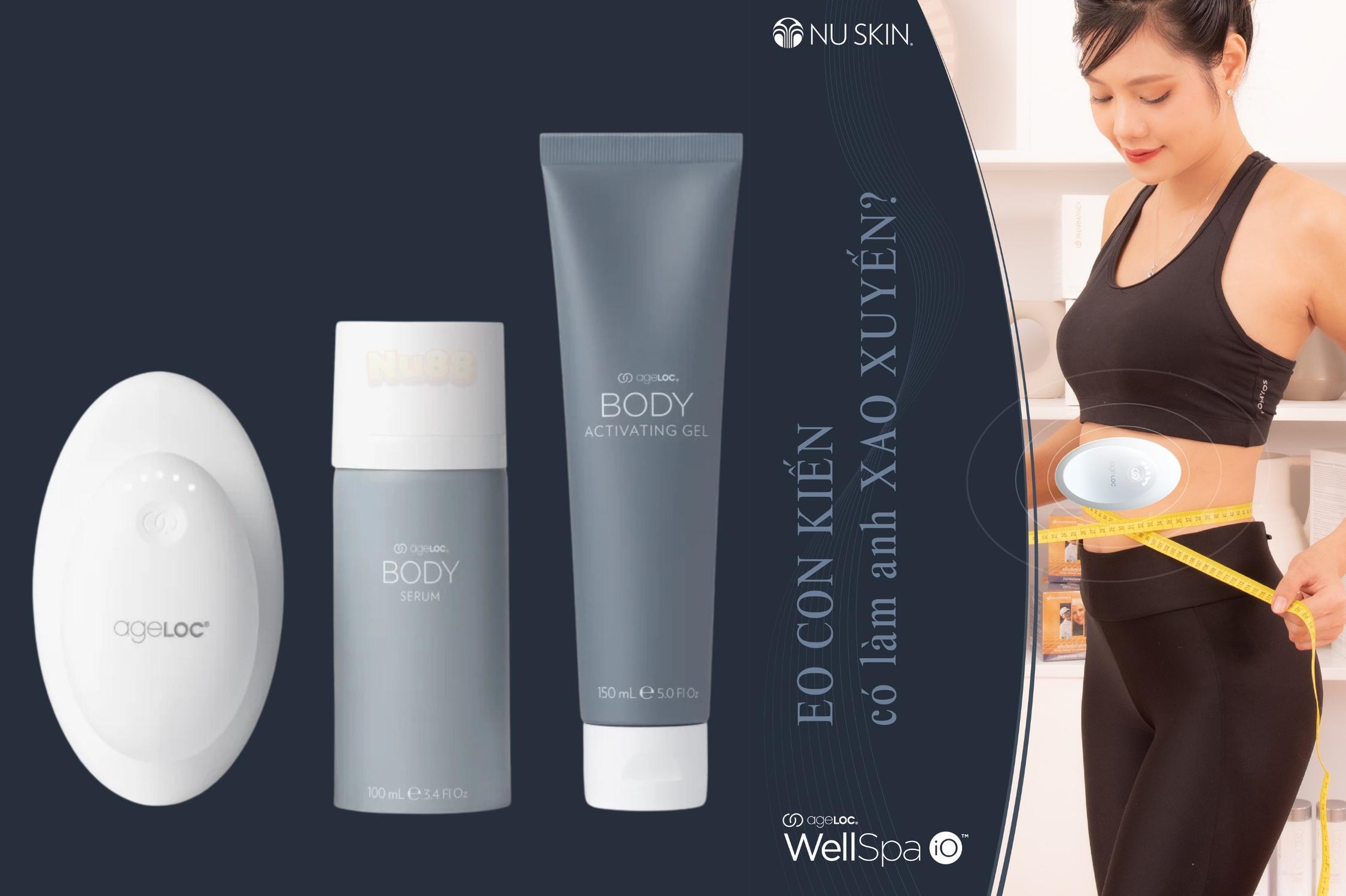 Bộ sản phẩm chăm sóc da và massage cơ thể ageLOC WellSpa iO