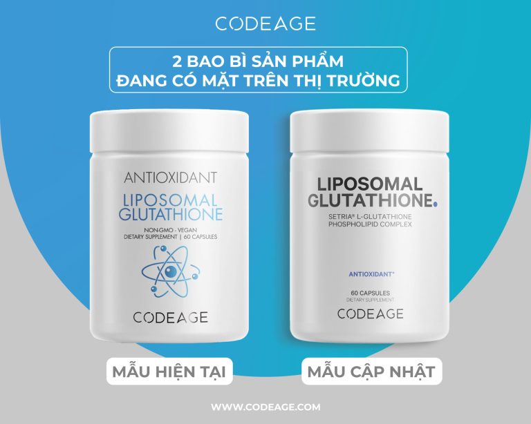 thuốc liposomal glutathione Thực phẩm bổ sung Codeage Liposomal Glutathione