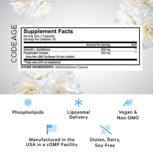 Thực phẩm bổ sung Codeage Liposomal Glutathione