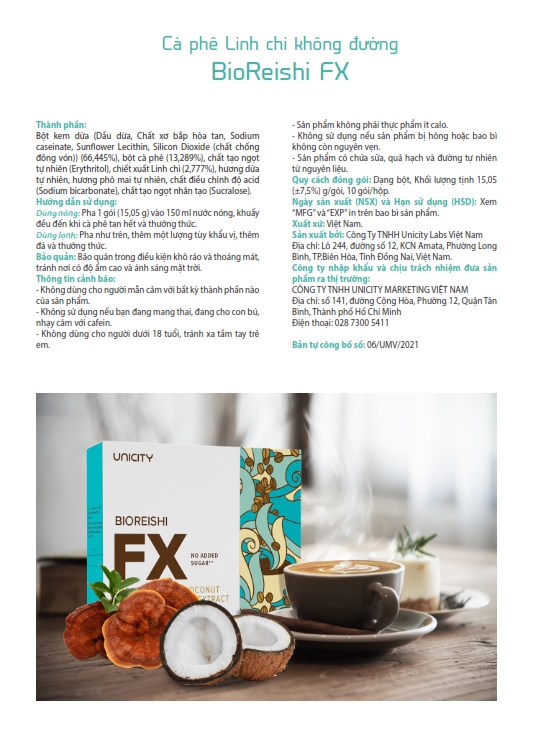 Cà phê linh chi BioReishi Coffee và Cà Phê Linh Chi Không Đường